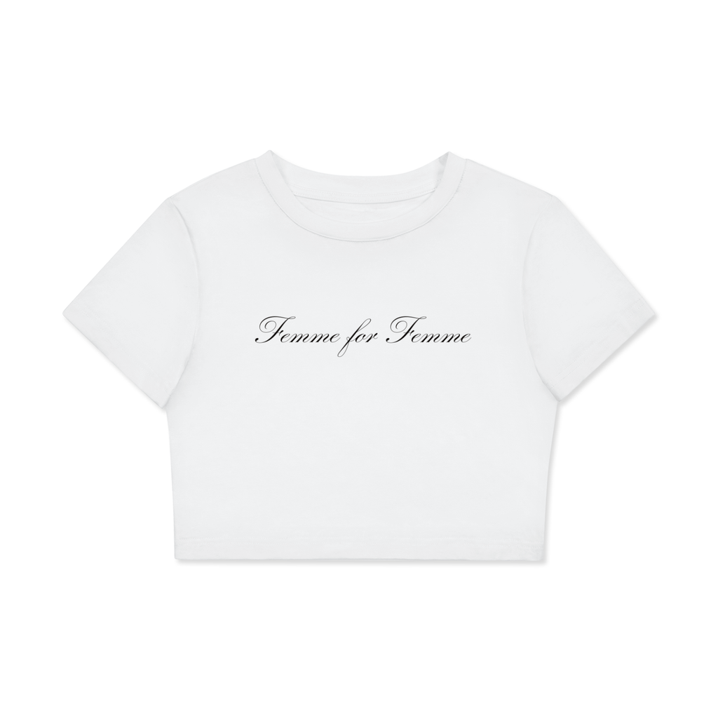 Femme for Femme Fitted Crop Cotton T-Shirt