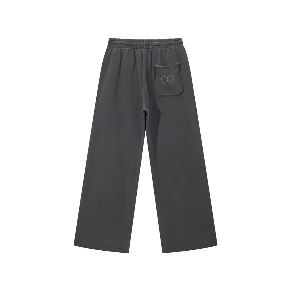 Double Venus Snow Washed Raw Edge Sweatpants