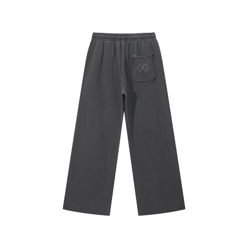 Double Venus Snow Washed Raw Edge Sweatpants