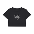 Lesbian Princess Fitted Crop Cotton T-Shirt
