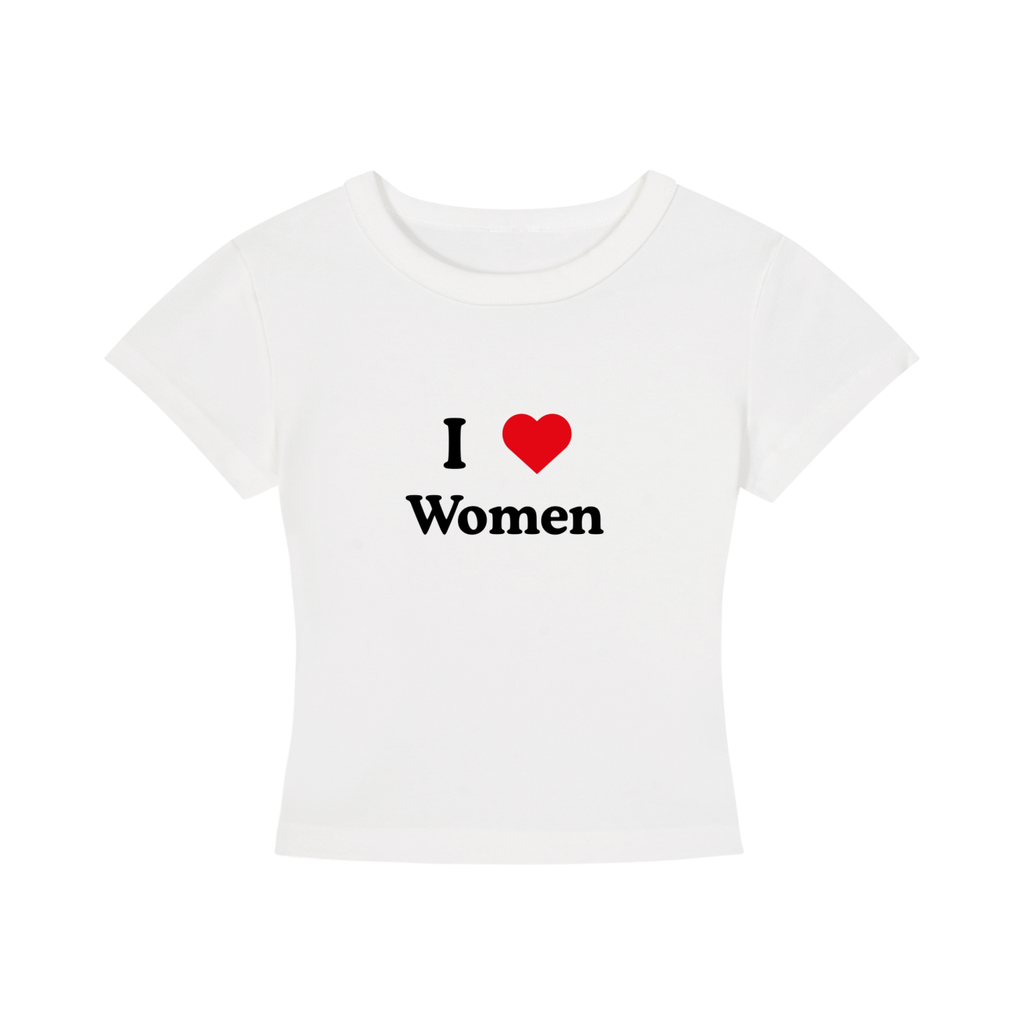 I LOVE WOMEN Cropped T-Shirt