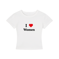 I LOVE WOMEN Cropped T-Shirt