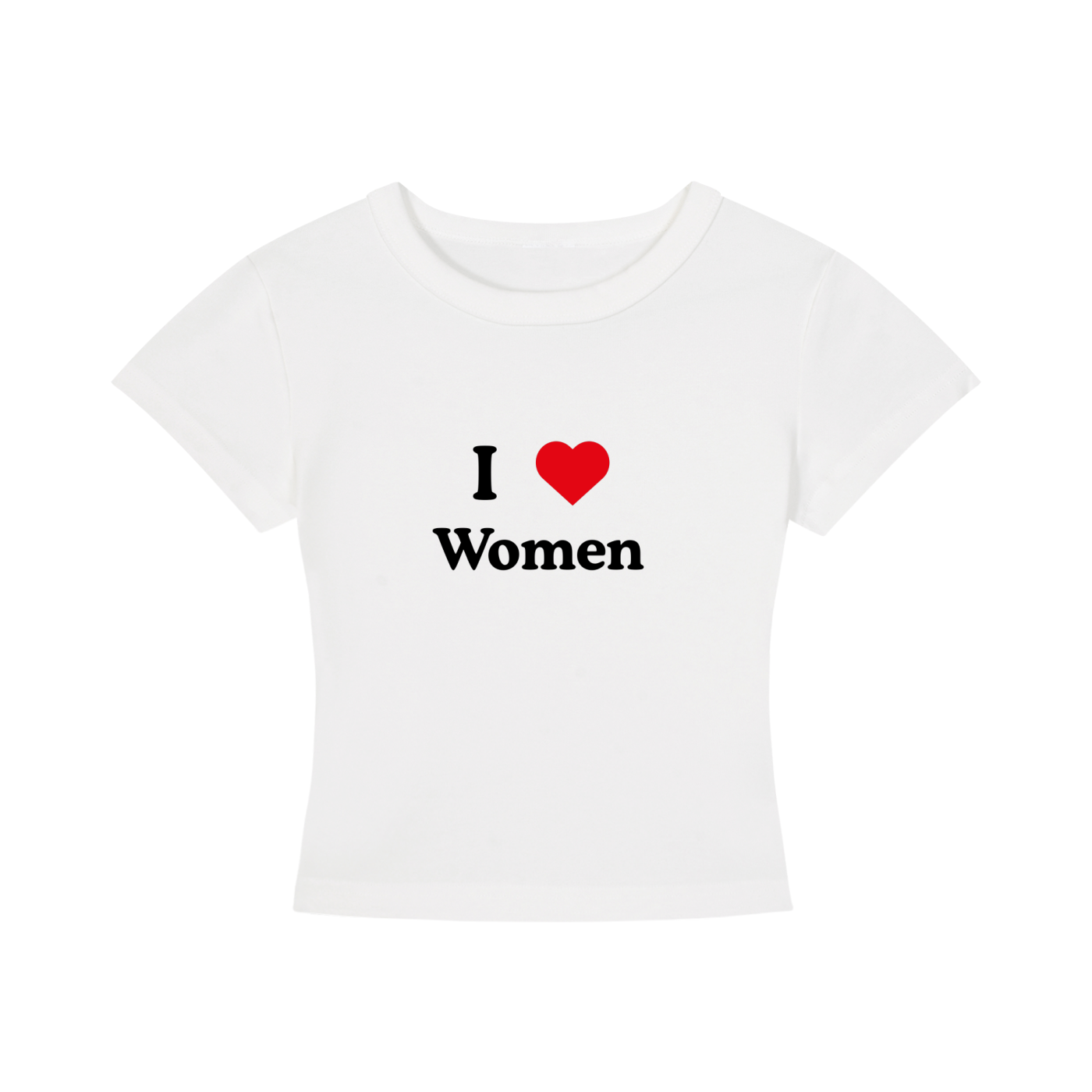 I LOVE WOMEN Cropped T-Shirt