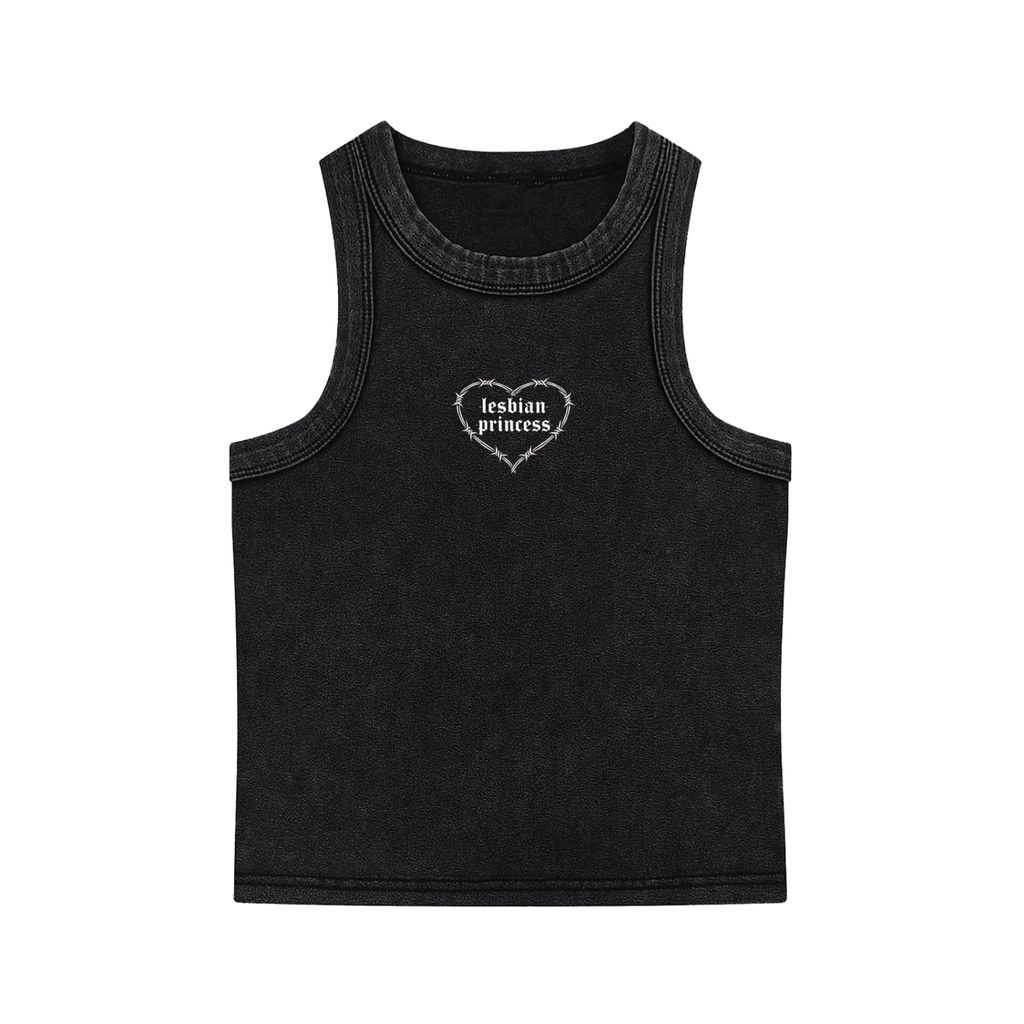 Lesbian Princess Snow Washed Tank Top