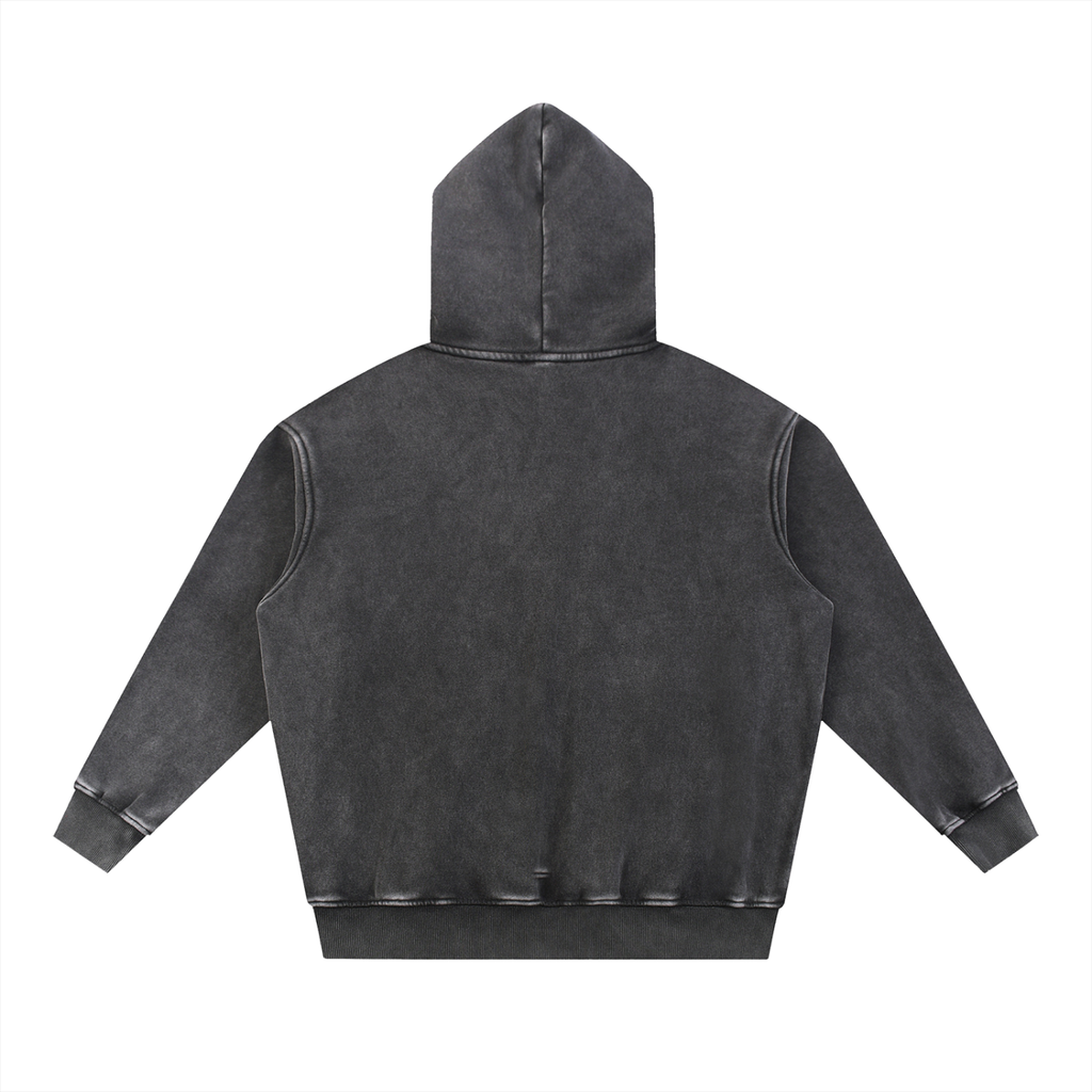 Lesbian Princess Snow Wash Fleece Oversize Hoodie