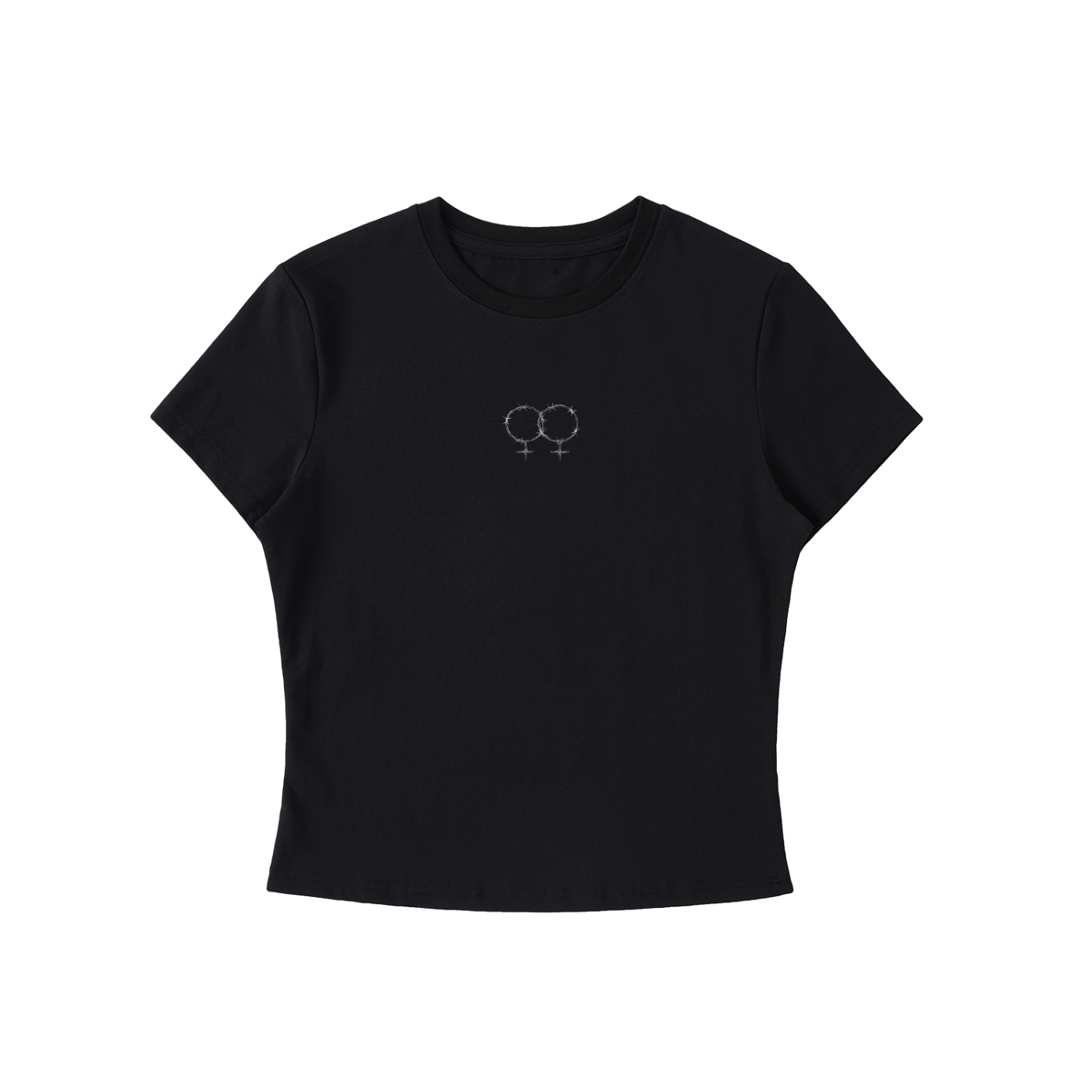 Double Venus Essential Bodycon Crewneck T-Shirt