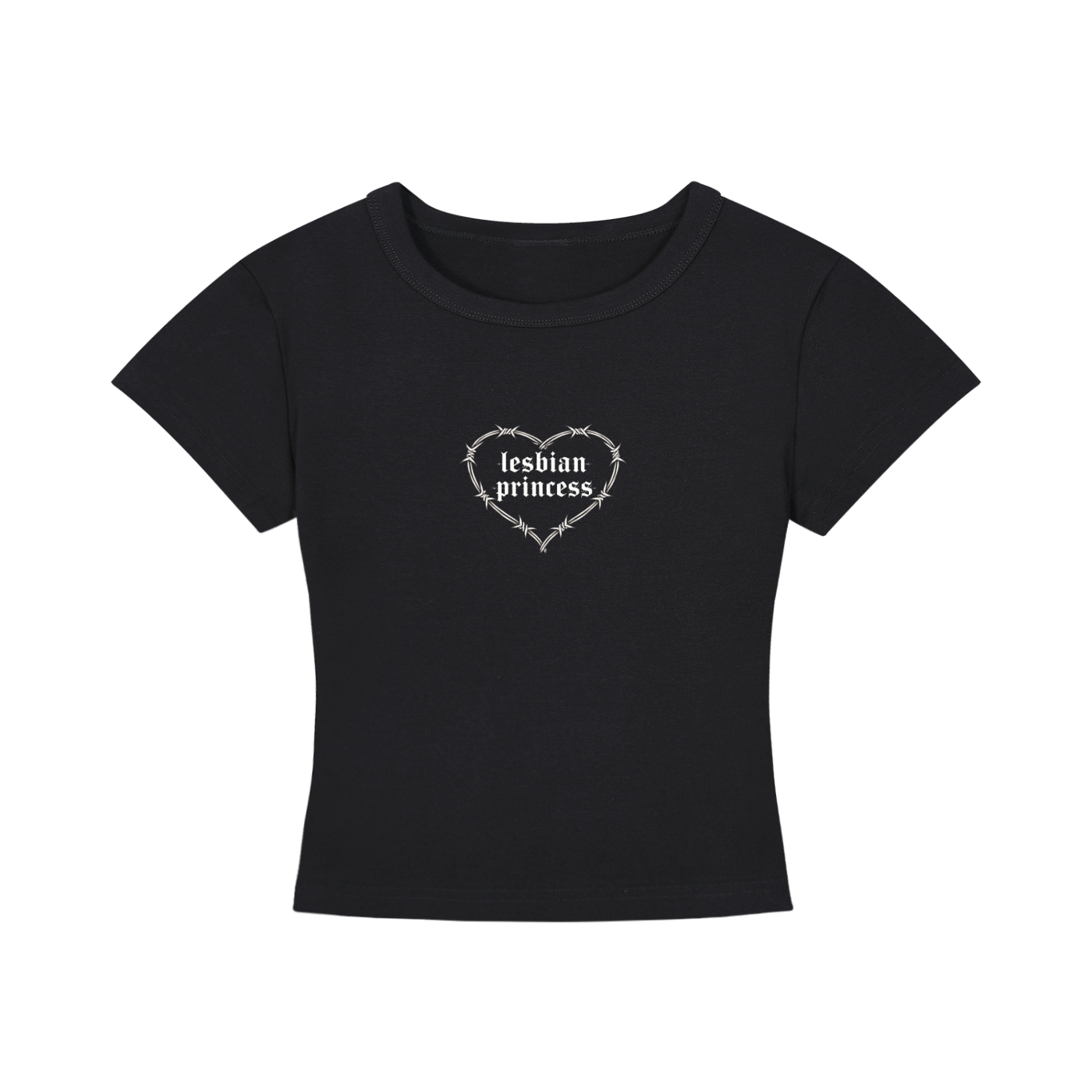 Lesbian Princess Cropped T-Shirt
