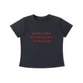 Kissing Girls Vintage Wash Slim Fit T-shirt