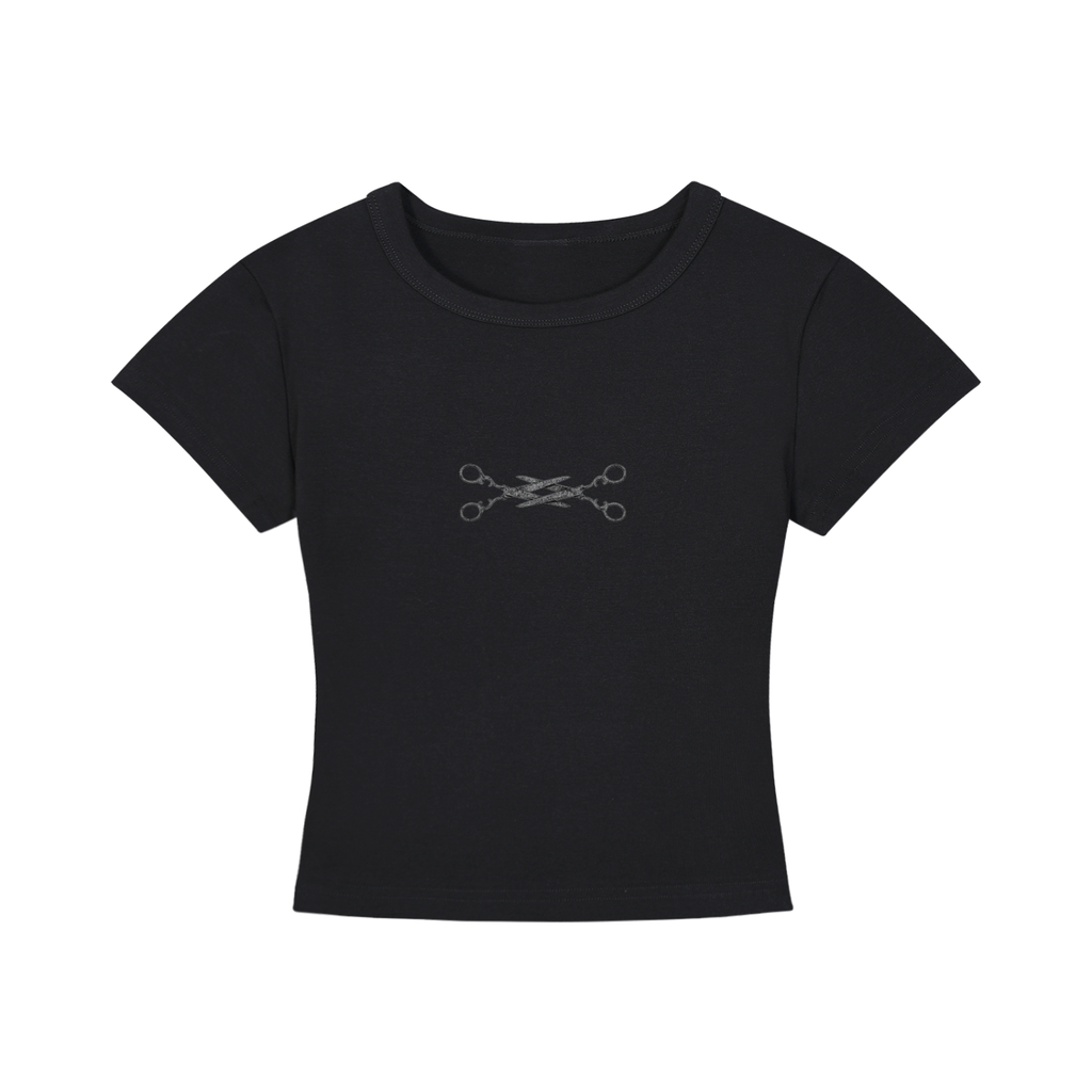 SCISSORS Cropped T-Shirt