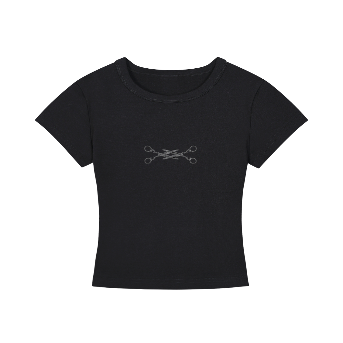 SCISSORS Cropped T-Shirt
