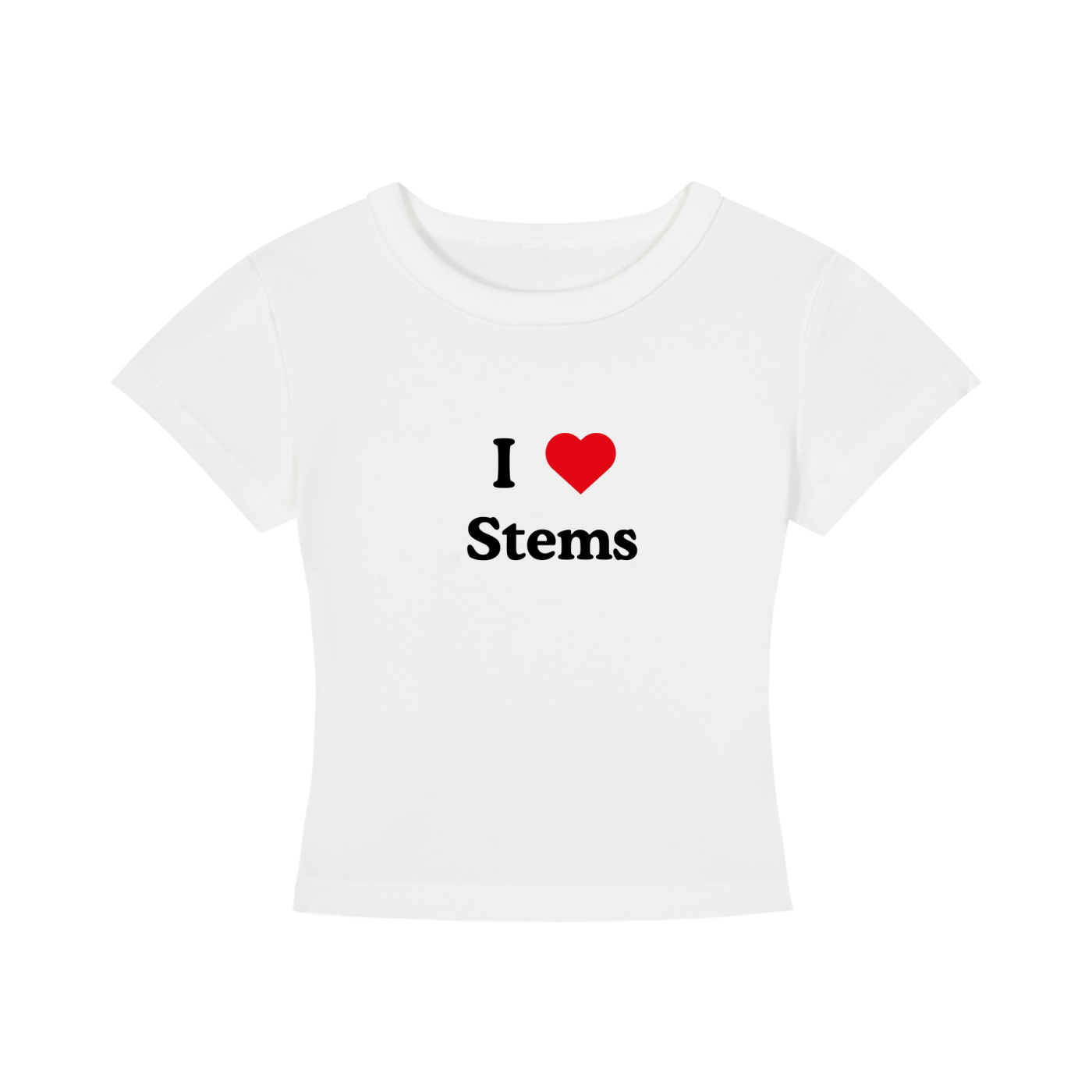 I LOVE STEMS Cropped T-Shirt