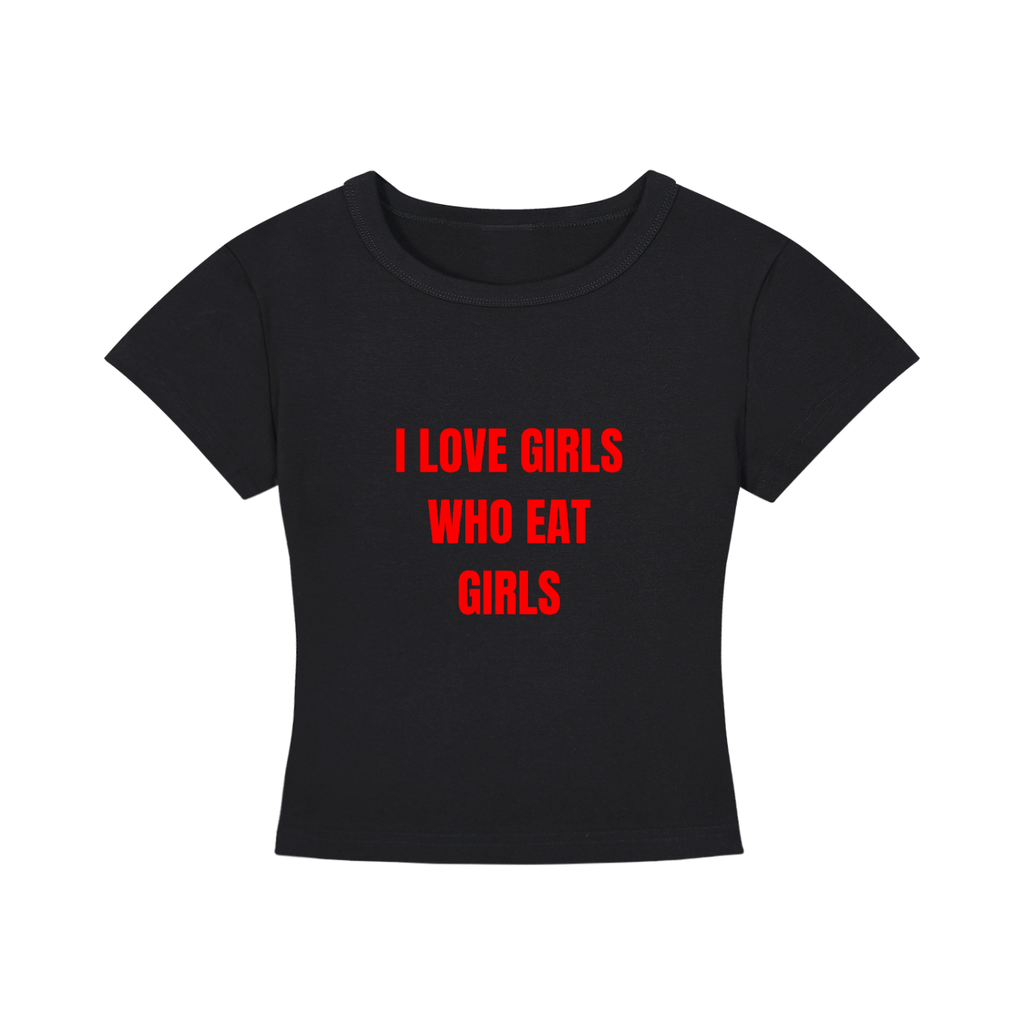 I Love Girls Cropped T-Shirt