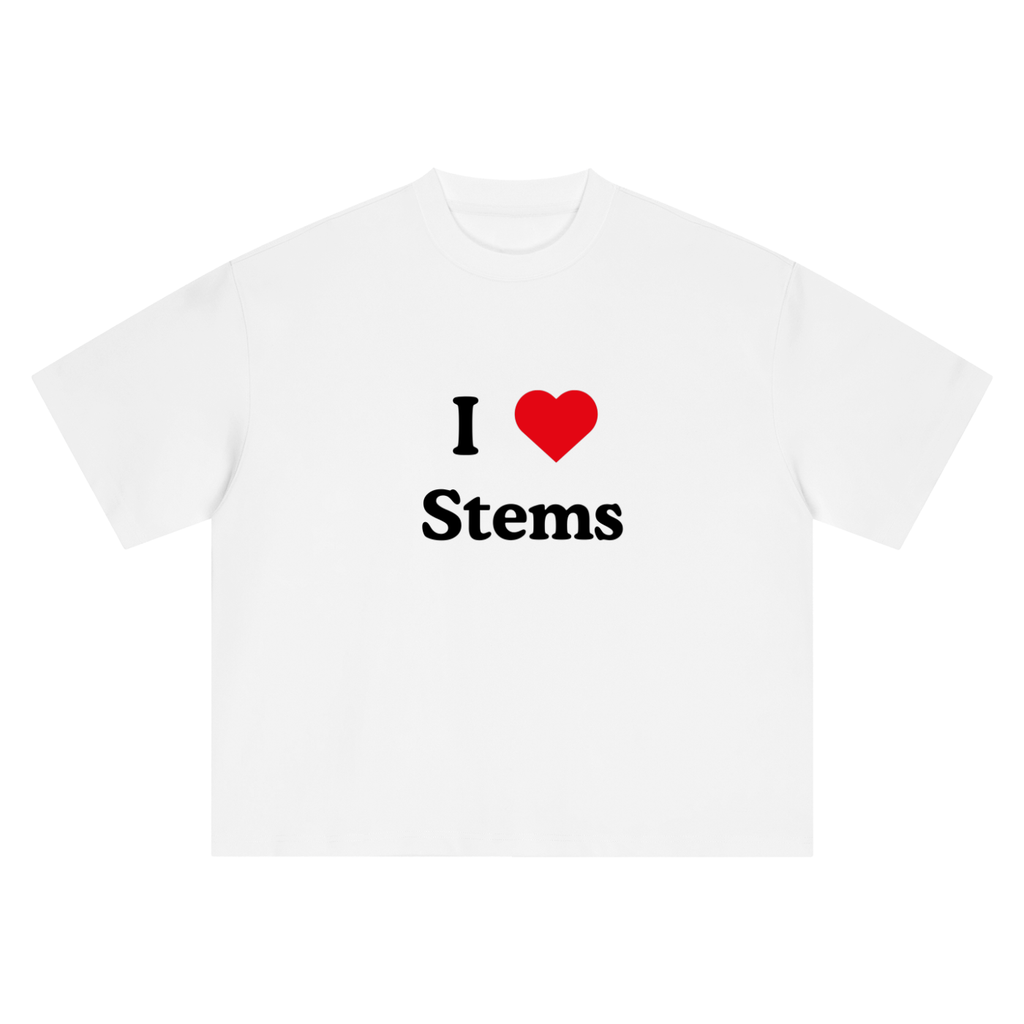 I LOVE STEMS Boxy Oversized T-Shirt