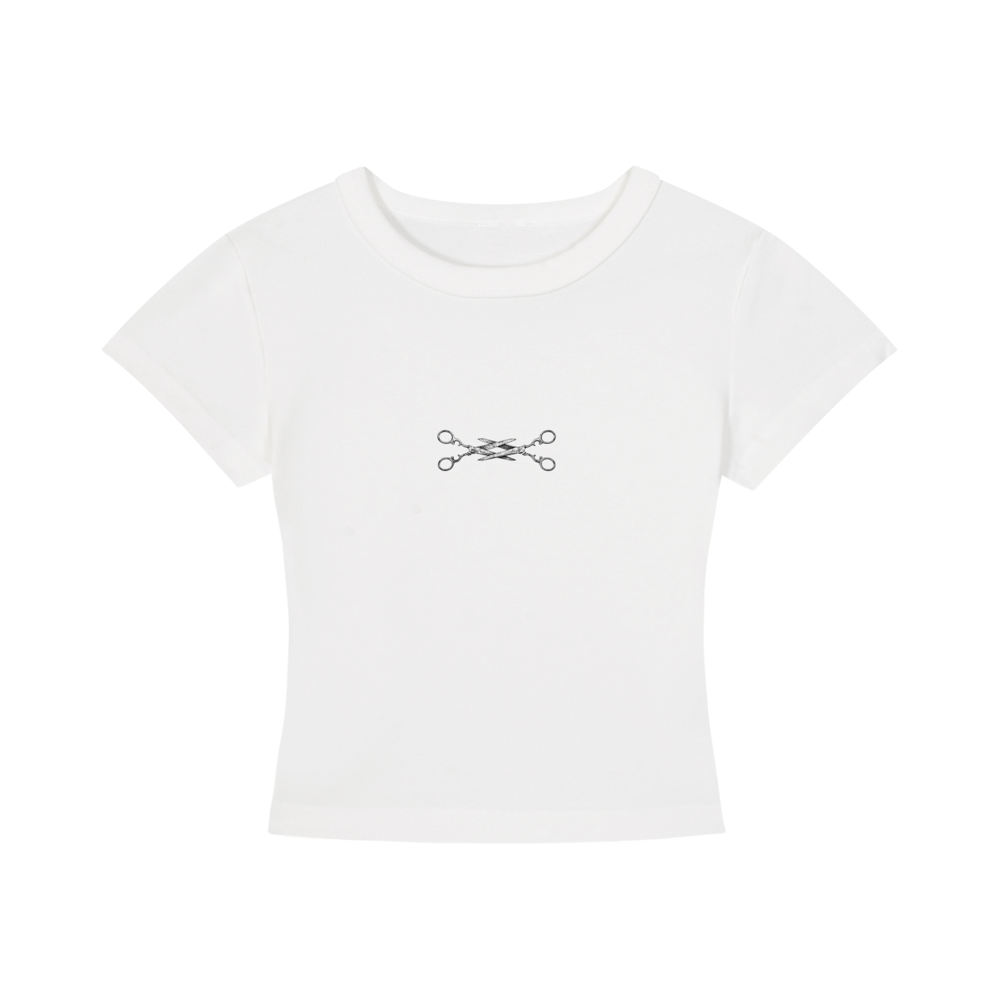 SCISSORS Cropped T-Shirt