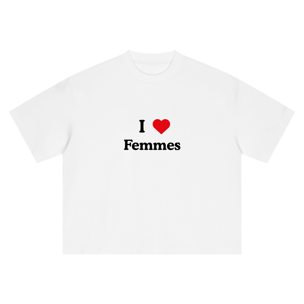 I LOVE FEMMES boxy oversized tee