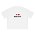 I LOVE FEMMES boxy oversized tee