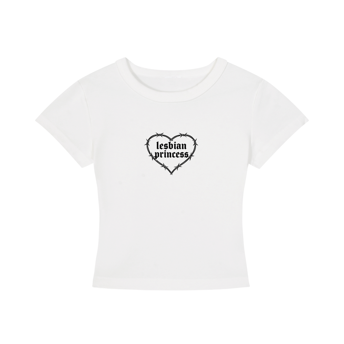 Lesbian Princess Cropped T-Shirt