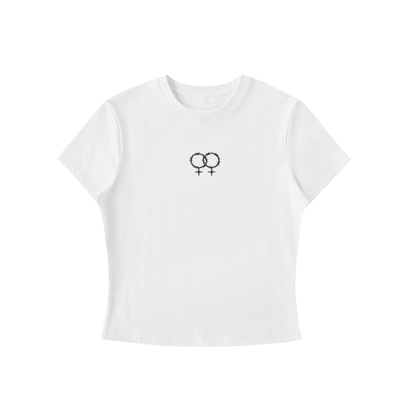 Double Venus Essential Bodycon Crewneck T-Shirt