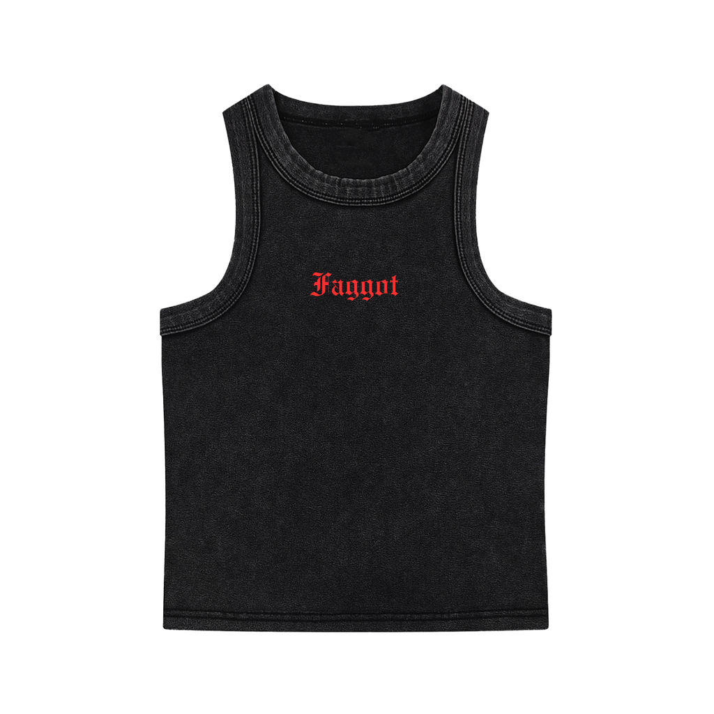 Faggot Snow Washed Tank Top