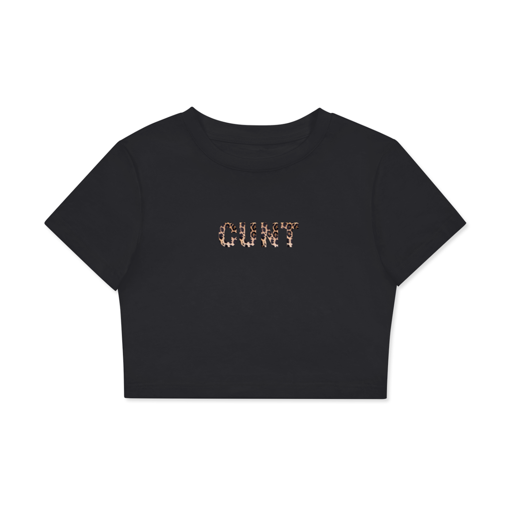 Cunt Fitted Crop Cotton T-Shirt