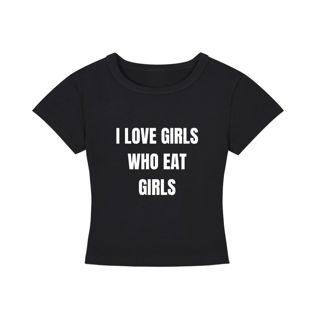 I Love Girls Cropped T-Shirt
