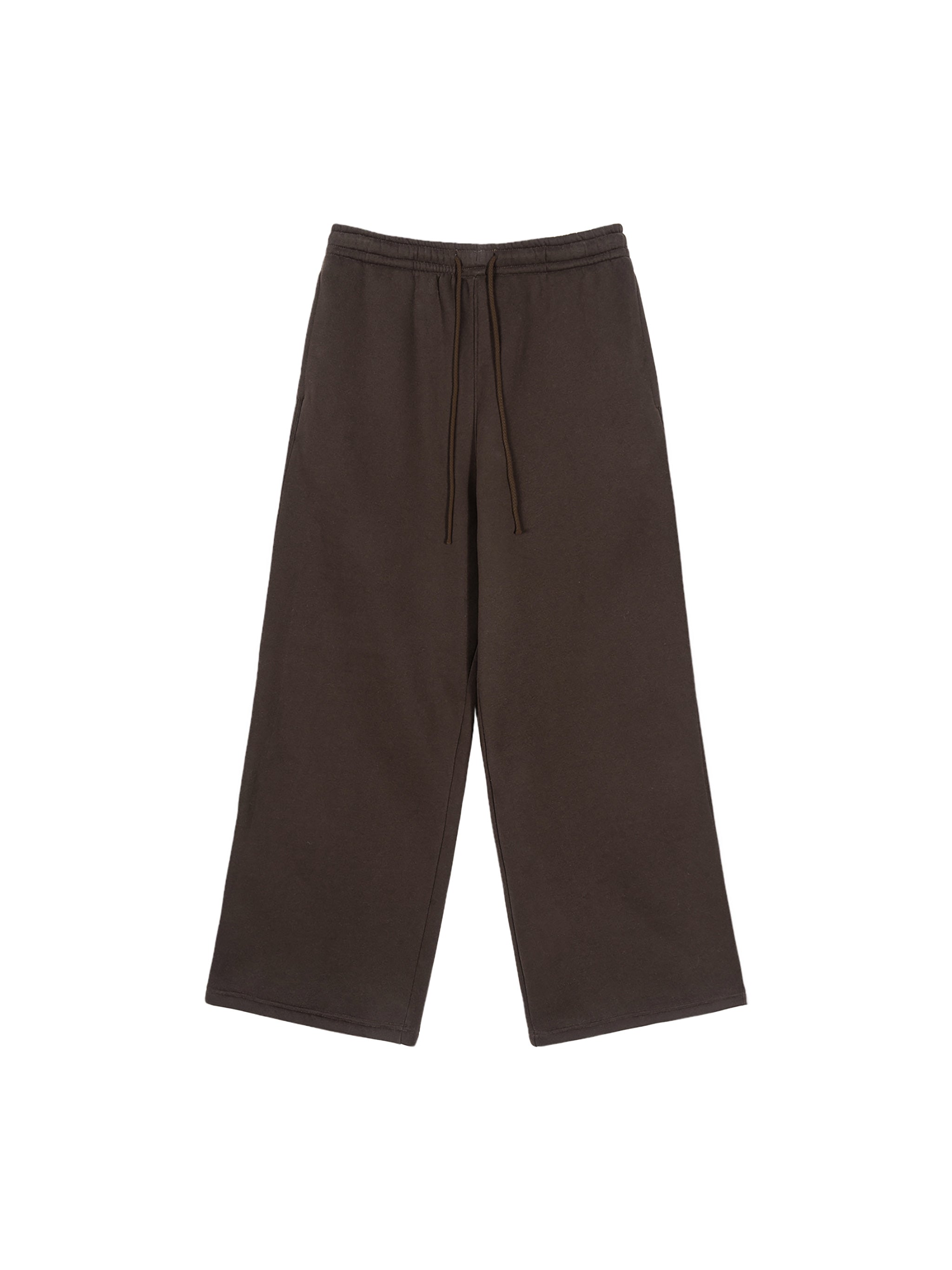 Double Venus Fleece Drawstring Straight-Leg Sweatpants