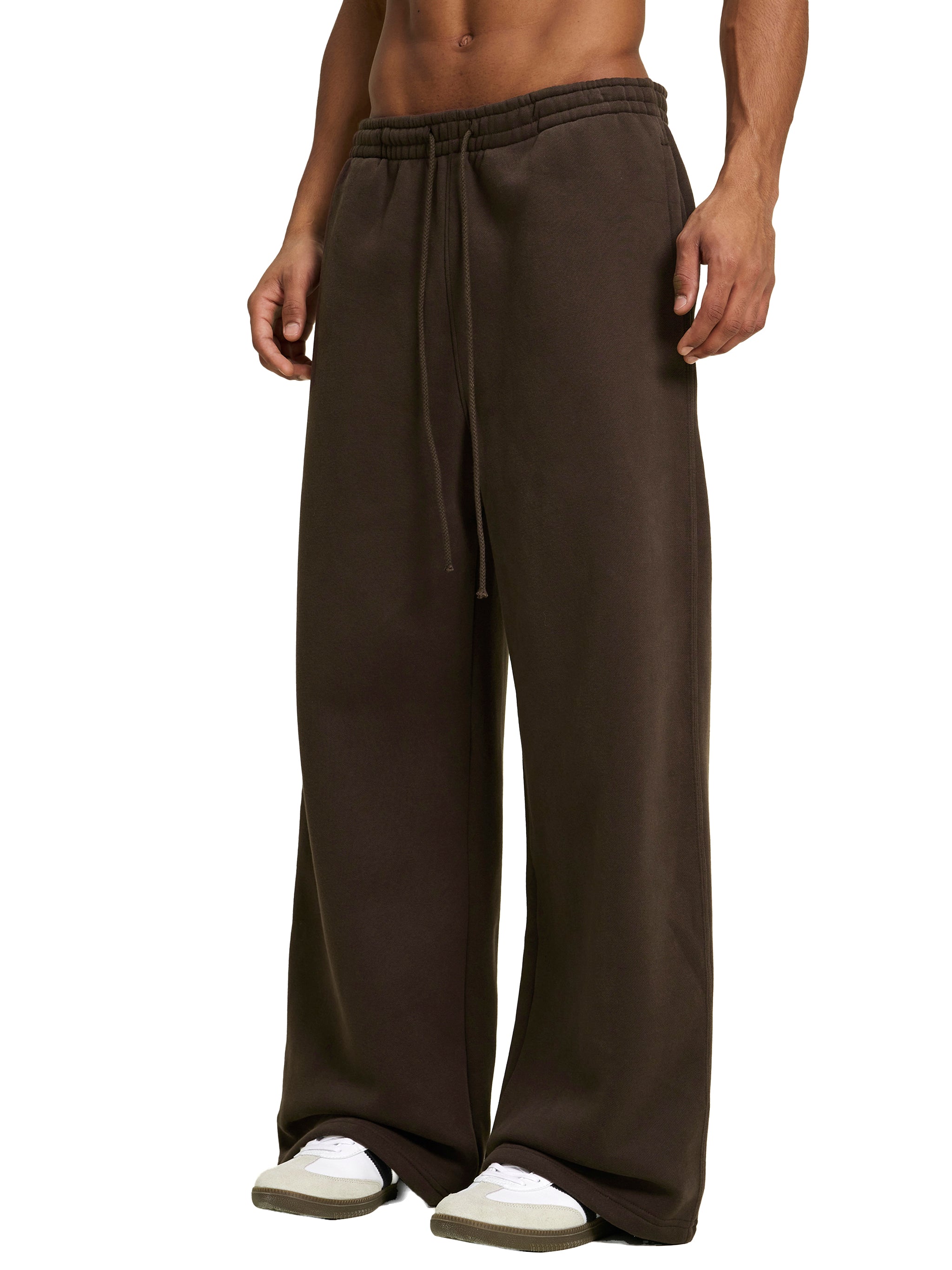 Double Venus Fleece Drawstring Straight-Leg Sweatpants
