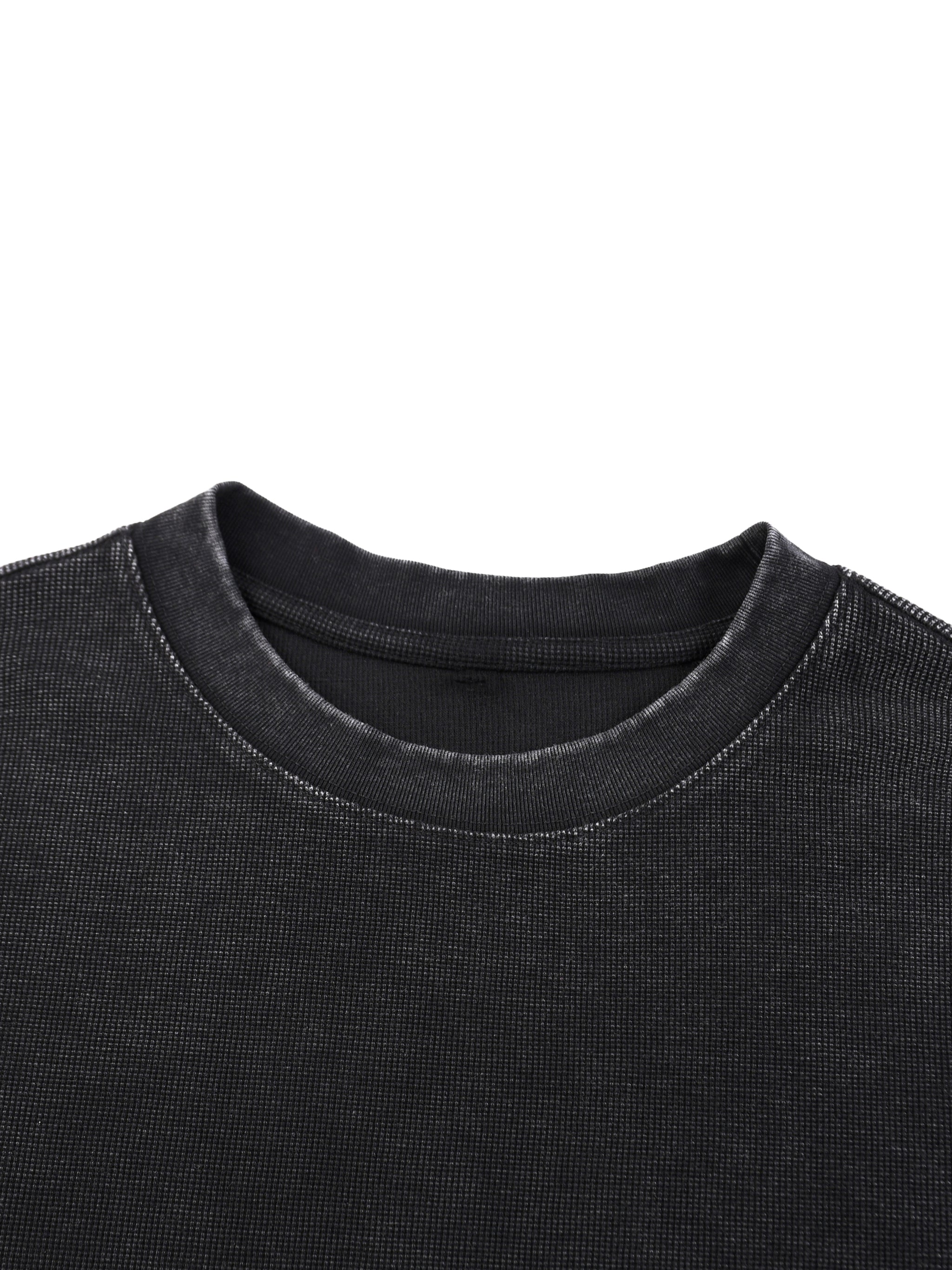 Double Venus Mineral Wash Waffle Oversized T-Shirt