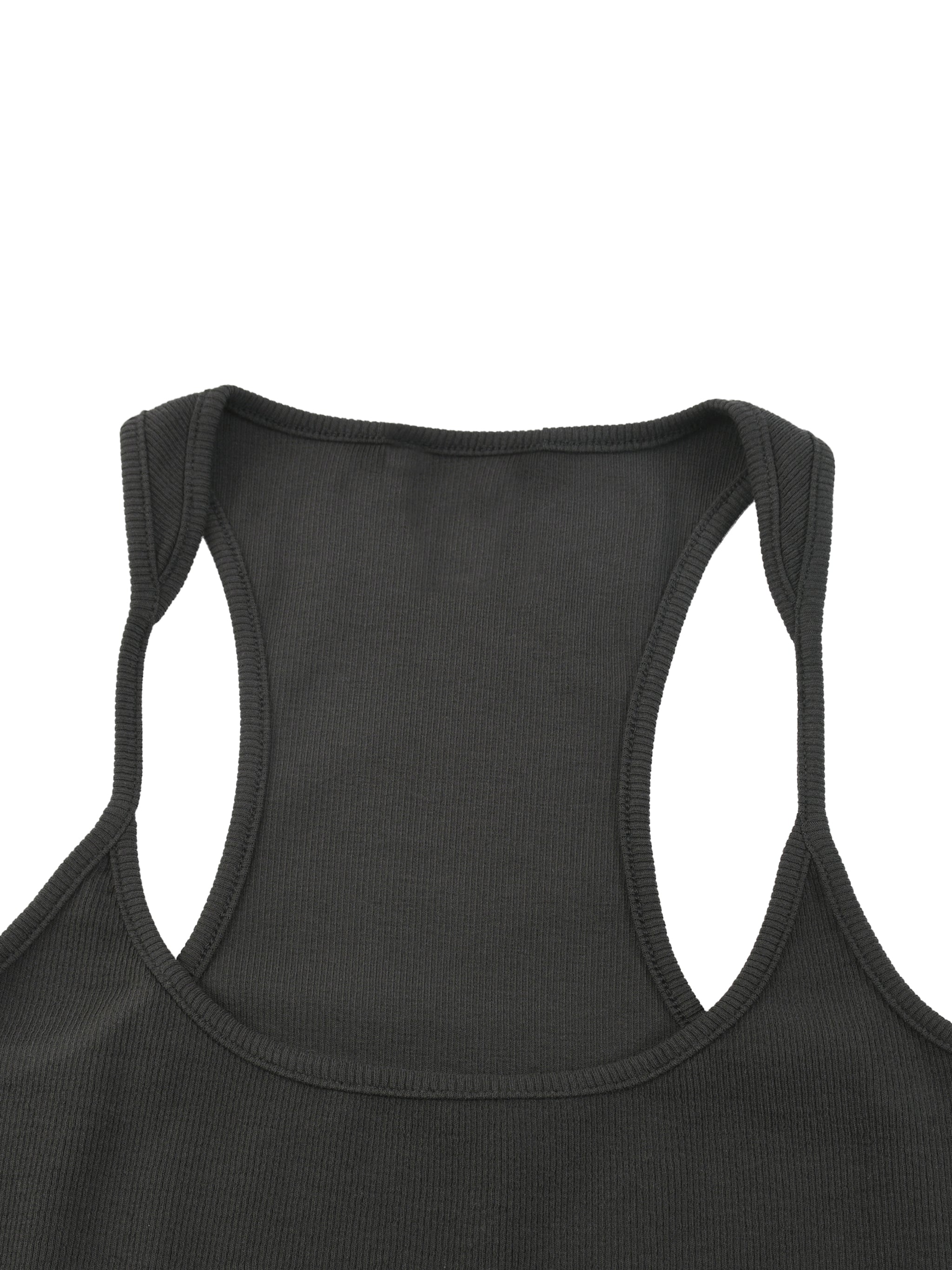 Double Venus Slim Fit Ribbed Racerback Tank Top